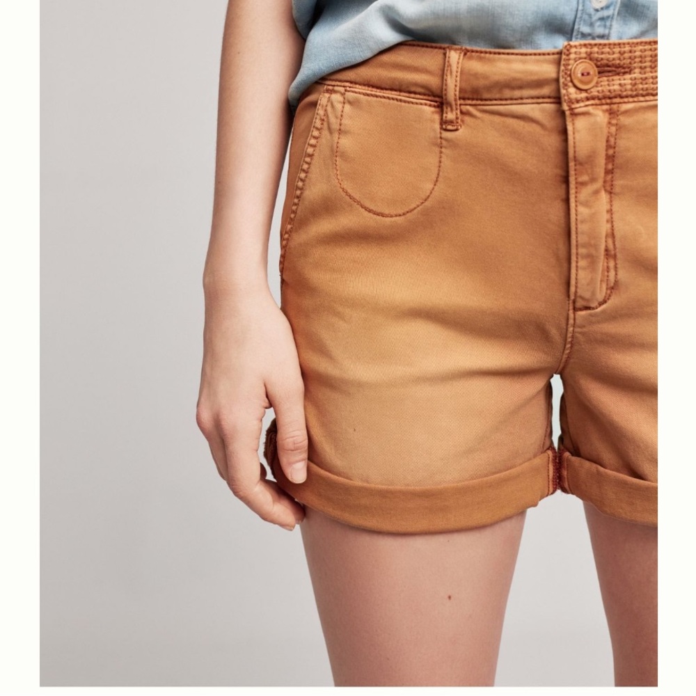 Anthropologie relaxed chino shorts sz 28